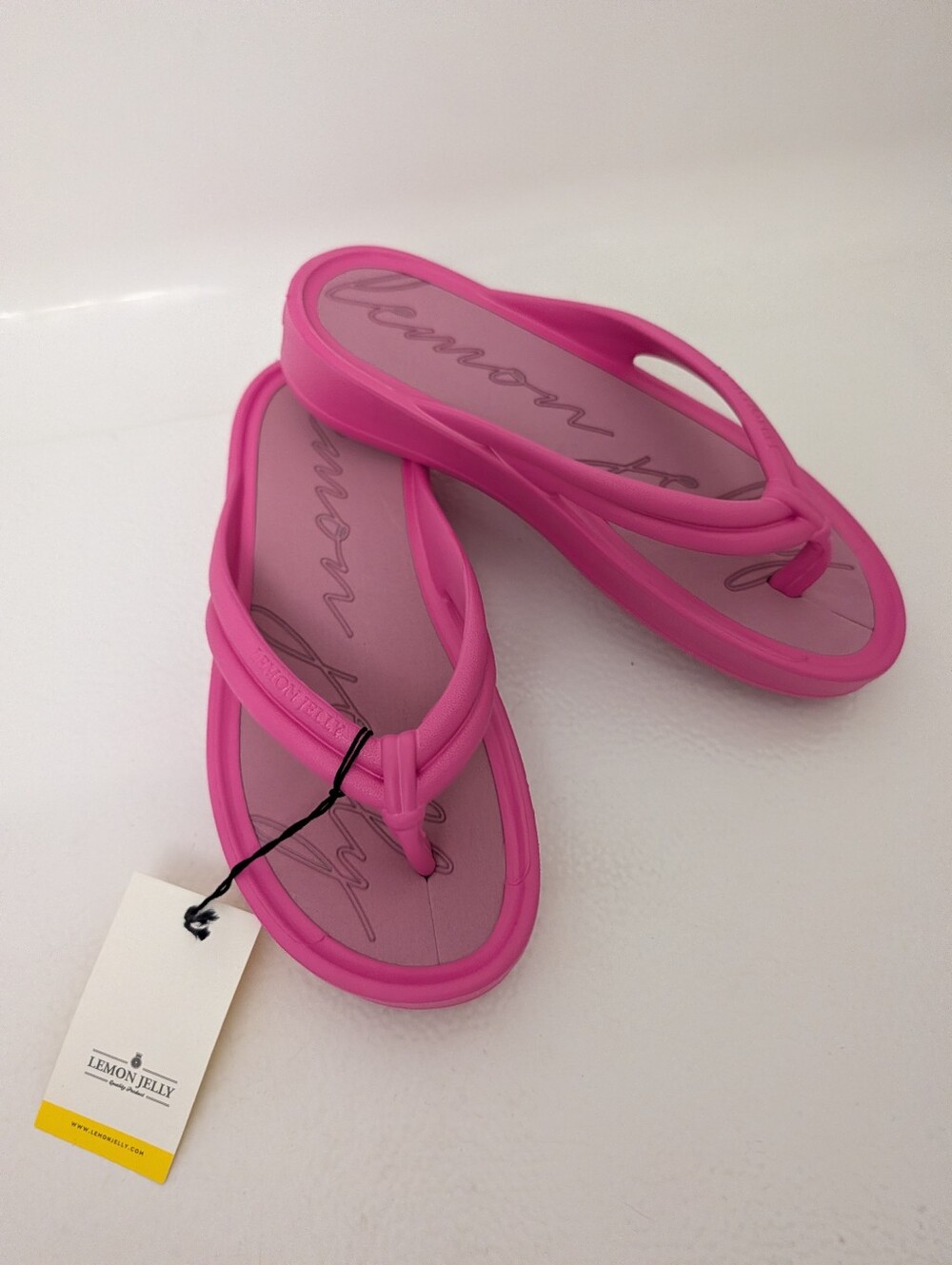 Lemon Jelly Women's Pink Jelly Flip Flop Sandals Size 7